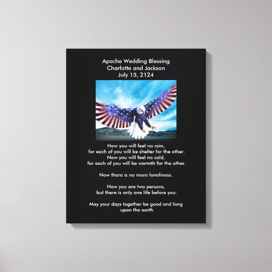 Apache Wedding Blessing Eagle 3 Leinwanddruck (Vorderseite)