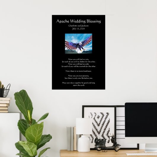 Apache Wedding Blessing Eagle 3 Poster (Heimbüro)