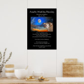Apache Wedding Blessing Gray Wolf Poster (Küche)