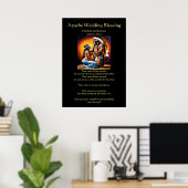 Apache Wedding Blessing Ojibwa Cheif Poster (Heimbüro)