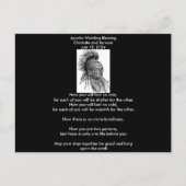 Apache Wedding Blessing Ojibwa Cheif Postkarte (Vorderseite)