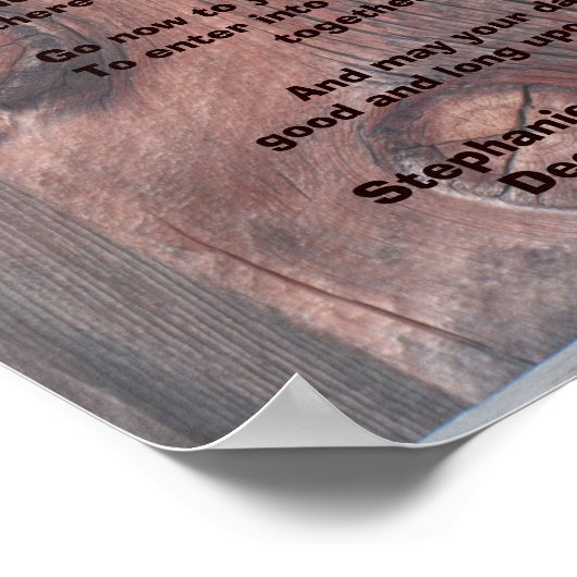 Apache Wedding Blessing Poster 11" x 14" Red Barn (Ecke)