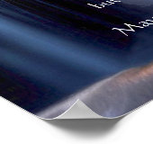 Apache Wedding Blessing River Water Falls Poster (Ecke)