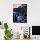 Apache Wedding Blessing River Water Falls Poster (Heimbüro)