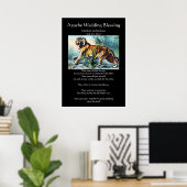 Apache Wedding Blessing Saber Toothed Tiger Poster (Heimbüro)
