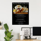 Apache Wedding Blessing Tiger Poster (Heimbüro)