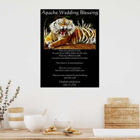 Apache Wedding Blessing Tiger Poster (Küche)