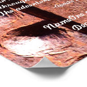 Apache Wedding Blessing v2 Rusty Metal Look Print Poster (Ecke)