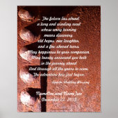 Apache Wedding Blessing v2 Rusty Metal Look Print Poster (Vorne)