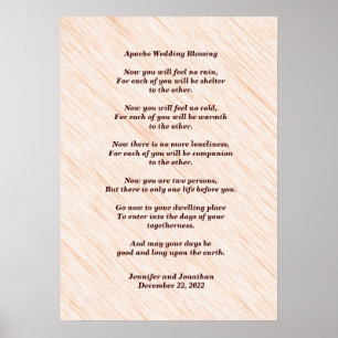 Apache Wedding Segen 20x28 Matte Poster