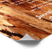 Apache Wedding Segen alten Holz, Namen, Poster (Ecke)