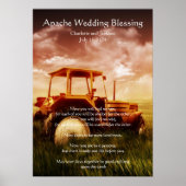 Apache Wedding Segen Alter Traktor Poster (Vorne)