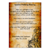 Apache Wedding Segen Altes Papier 2 (Vorne)