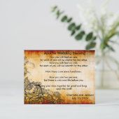 Apache Wedding Segen Altes Papier 2 Postkarte (Stehend Vorderseite)