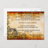 Apache Wedding Segen Altes Papier 2 Postkarte (Vorne/Hinten)