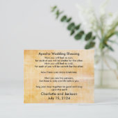 Apache Wedding Segen Altes Papier 3 Postkarte (Stehend Vorderseite)