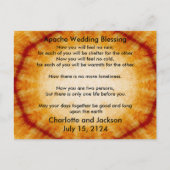Apache Wedding Segen Altes Papier Postkarte (Vorderseite)