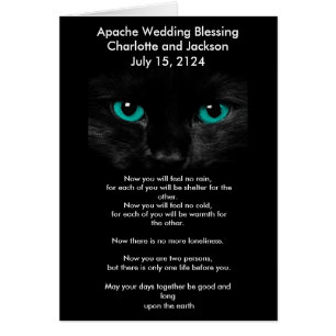 Apache Wedding Segen Black Cat