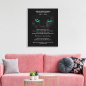 Apache Wedding Segen Black Cat Leinwanddruck (Insitu (Wohnzimmer))