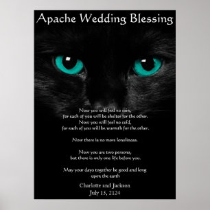 Apache Wedding Segen Black Cat Poster