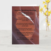 Apache Wedding Segen Feel No Rain Gruß Karte (Gelbe Blume)