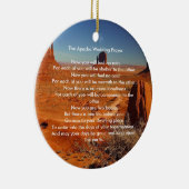 Apache Wedding Segen Gebet - personalisiert Keramikornament (Rechts)