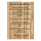 Apache Wedding Segen Holz Grain (Vorne)
