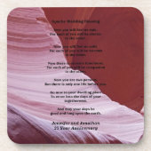 Apache Wedding Segen, Jubiläumsgeschenk Untersetzer (Vorderseite)