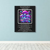 Apache Wedding Segen Luminous Pilz Fantasy Leinwanddruck (Insitu (Holzboden))