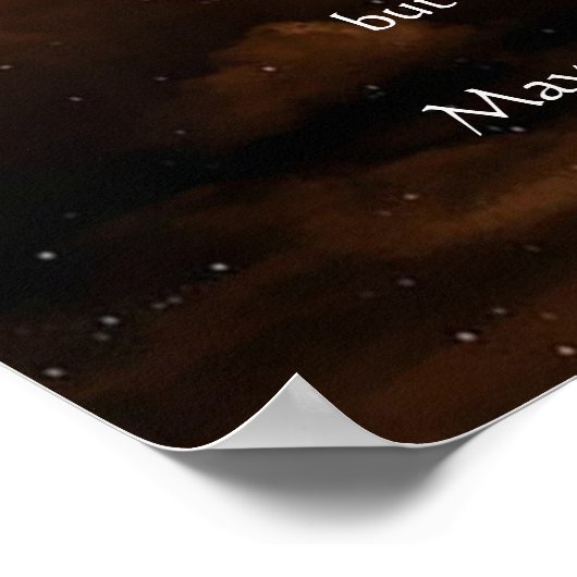 Apache Wedding Segen Moon und Universum Poster (Ecke)