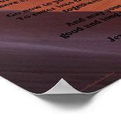 Apache Wedding Segen, Namen, Braun Südwesten Poster (Ecke)