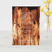 Apache Wedding Segen Old Wood Grußkarte Karte (Gelbe Blume)