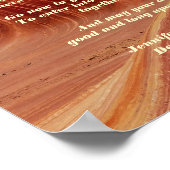 Apache Wedding Segen Poster 11" x 14" Matte (Ecke)