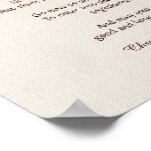 Apache Wedding Segen Poster 11" x 14" Rustikal (Ecke)