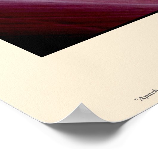 Apache Wedding Segen Poster 16" x 20" (Ecke)