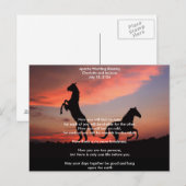 Apache Wedding Segen Silhouette Postkarte (Vorne/Hinten)