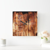 Apache Wedding segnen Custom Square Wall Uhr (Zuhause)