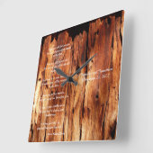 Apache Wedding segnen Custom Square Wall Uhr (Winkel)