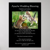 Apache Wedding segnen Persische Katzen kämpfen Poster (Vorne)