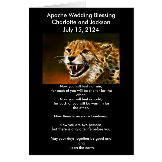 Apache Wedding Sessing (Vorne)