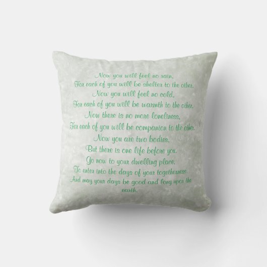 Apache Wedding Sessing / Gebet-Throw Kissen (Rückseite)