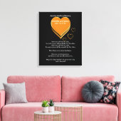 Apache Wedding Sessing Gold Hearts Leinwanddruck (Insitu (Wohnzimmer))