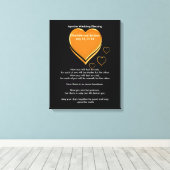 Apache Wedding Sessing Gold Hearts Leinwanddruck (Insitu (Holzboden))