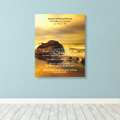 Apache Wedding Sessing Gold Ocean Rock Leinwanddruck (Insitu (Holzboden))
