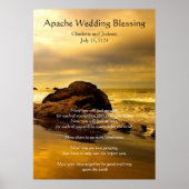Apache Wedding Sessing Gold Ocean Rock Poster (Vorne)