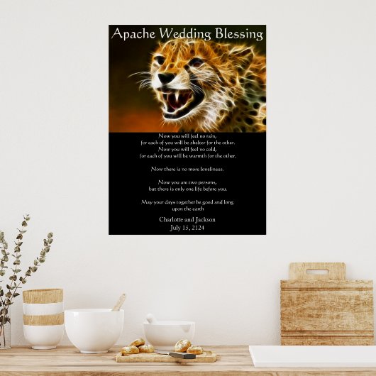 Apache Wedding Sessing Poster (Küche)