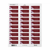 Apache Wedding Sessing Rücksendeadressen-Aufkleber (Vorne)