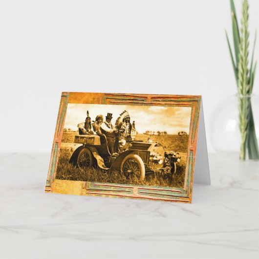 APACHES & GERONIMO FAHRRADFAHRZEUGKRAFTFAHRT Vater Karte (Vorderseite)