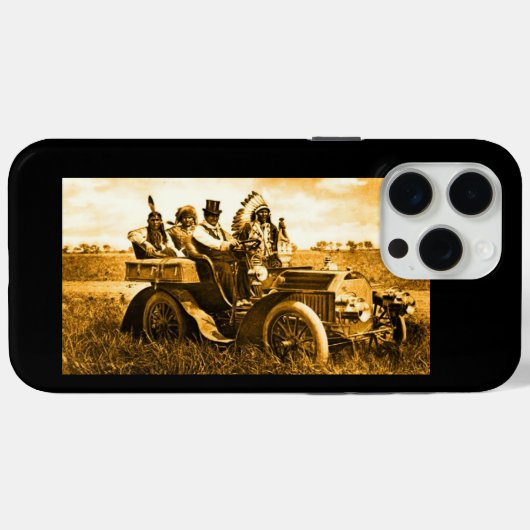 APACHES UND GERONIMO FAHREN MIT EINEM KRAFTWAGEN Case-Mate iPhone HÜLLE (Rückseite (Horizontal))
