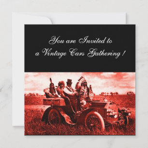 APACHES UND GERONIMO FAHREN MIT EINEM KRAFTWAGEN EINLADUNG